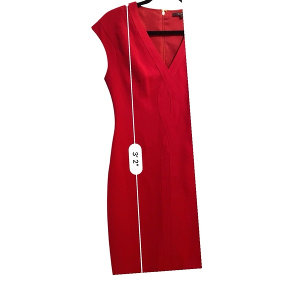 Rachel Roy sleeveless midi red sheath dress size 6 - Picture 9 of 11